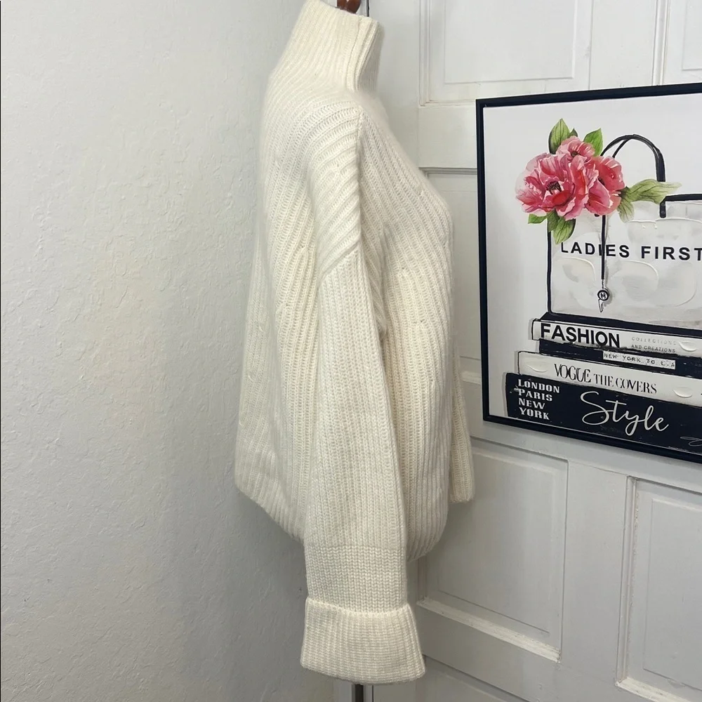 Aspen Collection 100% Cashmere Funnel Neck Sweater Size XS